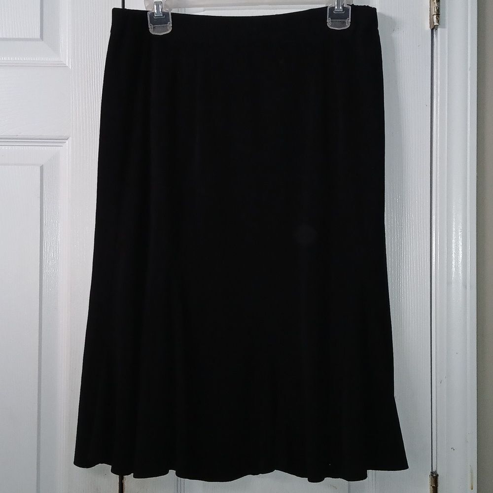Exclusively Misook  acrylic pull-on business casual knee length skirt Sz XL